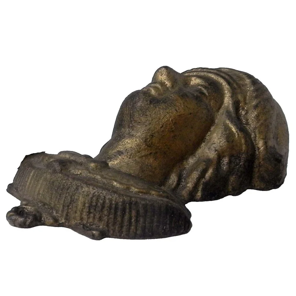 Vintage Christopher Columbus Match‎ Safe Columbian Cast Iron